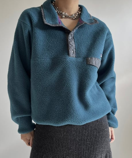 【USED】 Made in USA 80~90's Patagonia Synchilla Snap T /241228-022