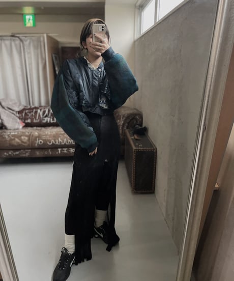 【RE;CIRCLE】 RE Short MA-1 Blanket Docking Jacket Navy / 221208-002