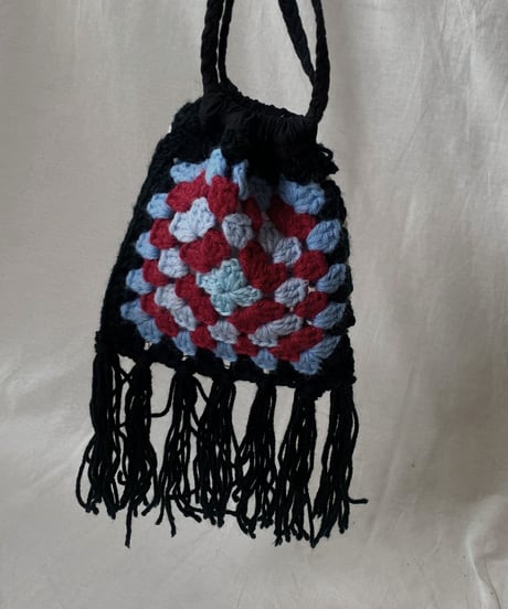 【RE;CIRCLE】 Granny Knit Pouch① /210404-004