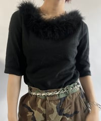 【USED】 S/S Fur Top  /241109-006