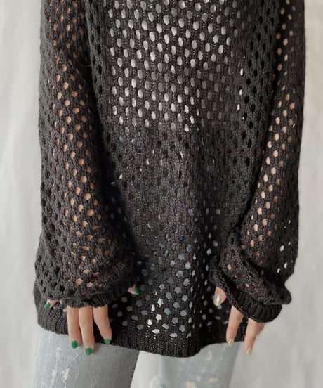 【USED】  Crochet L/S Top/210825-040