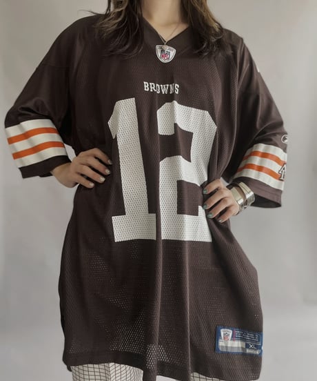 【USED】 NFL Football Nylon Short Sleeved Shirt / 230311-019