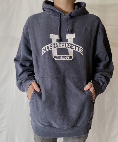 【USED】  Champion Reverse Weave Hoodie MASSACHUSETTS/210902-043