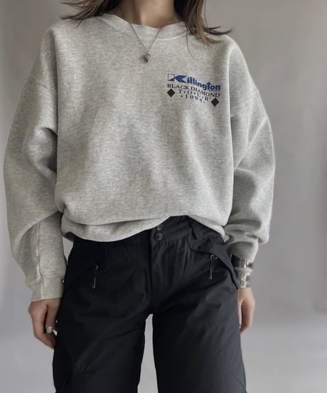 【USED】 Hanes Black Diamond Long Sleeved Sweat Shirt / 230311-021
