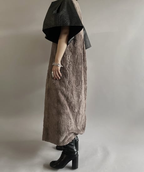 【USED】BRYAN and JOHNNY S/S  Fur Design One-Piece /240414-017