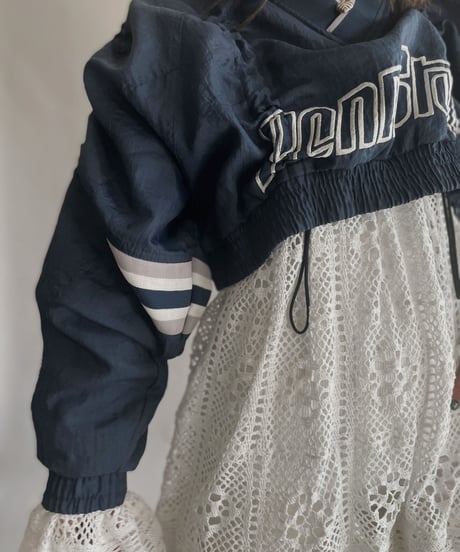 【RE;CIRCLE】 RE Nylon Drawcord Pullover Navy / 230309-010
