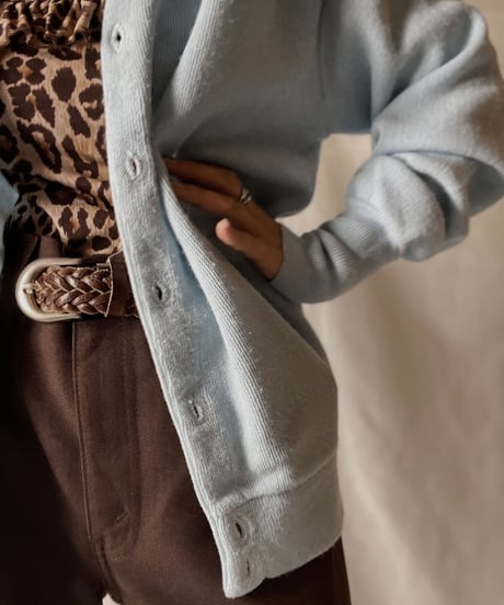 【USED】 Acrylic Knit Cardigan③/210930-029