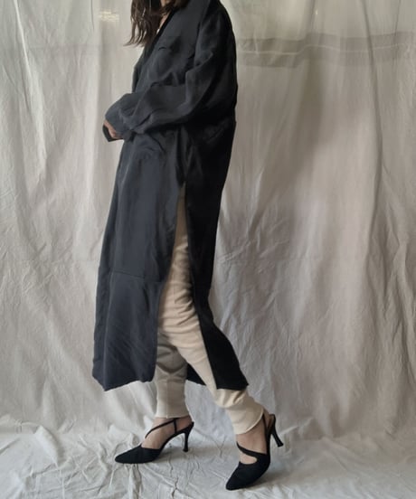 【RE;CIRCLE】 RE Silk Open Collar One-piece/210613-004