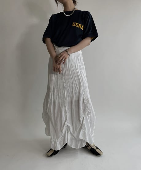 【USED】 Double Face USNA Short Sleeves T-shirt / 220507-034