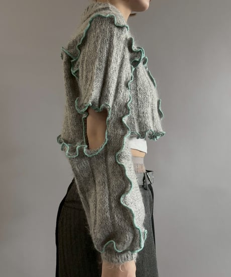 【RE;CIRCLE】 RE Mellow Mohair Knit Cardigan + Tie/ 251127-007