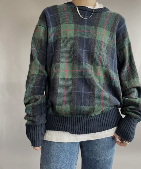 【USED】  Polo Golf Checked Knit / 221126-009