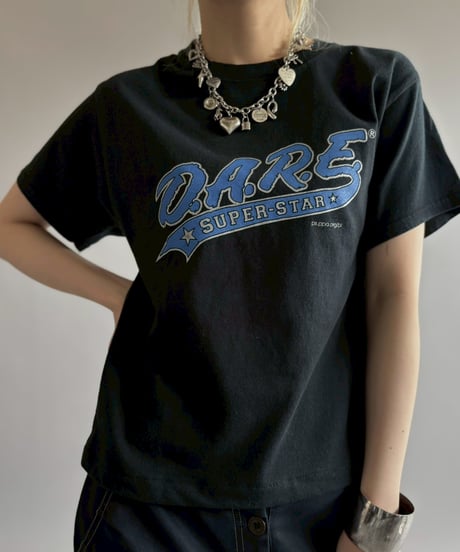 【USED】 RESIZED GILDAN D.A.R.E. SUPER STAR T-Shirt / 260627-007
