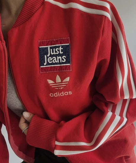【USED】80s adidas Jersey Top Just Jeans /240224-009