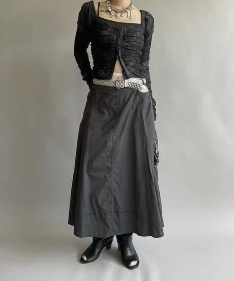 【USED】 Cargo Pocket Long Skirt/ 240914-015