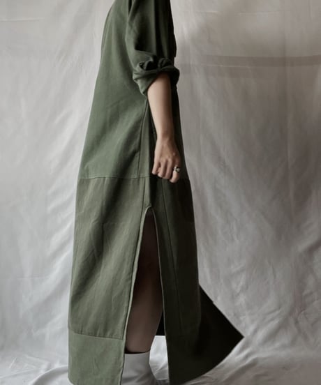 【RE;CIRCLE】  RE Fatigue One-piece Shirt①/20210819-044