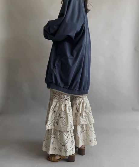 【RE;CIRCLE】 RE Crochet Tiered Pants / 230330-021