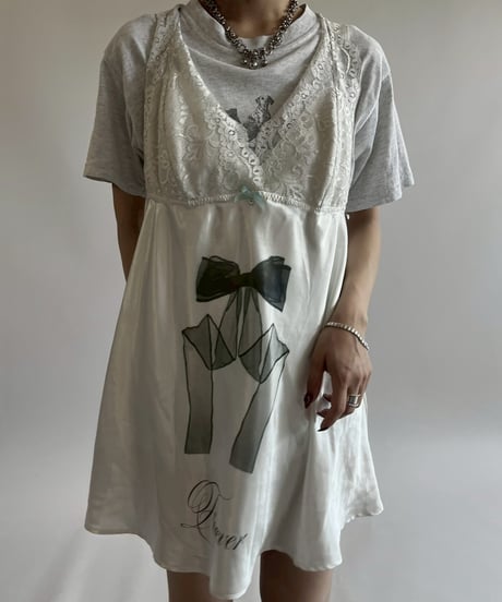 【USED】 Ribbon Pattern Camisole Top / 250517-032