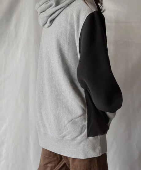 【USED】   Champion Reverse Weave Patch Work Hoodie/211007-031