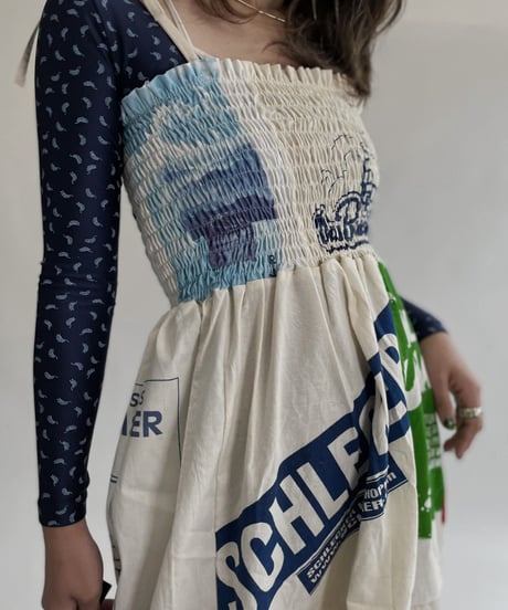 【RE;CIRCLE】 RE Eco-Friendly Bag Shirring One-piece / 220825-019
