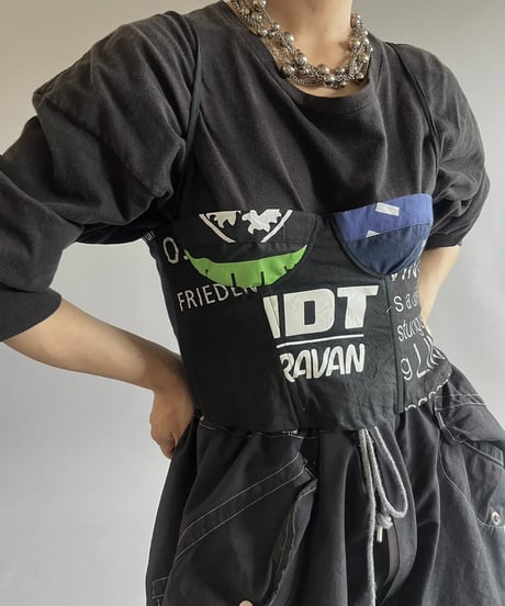 【RE;CIRCLE】 Re Corset Ecobag Black /  240905-030