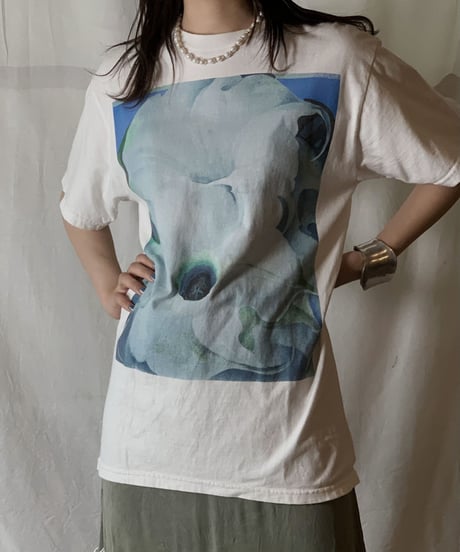 【USED】S/S T-shirt Flower②/210604-026