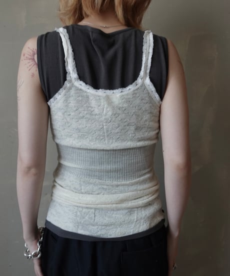 【RE;CIRCLE】 Re Embroidered Camisole Top  /  250724-022