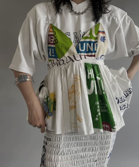 【RE;CIRCLE】RE Eco-Friendly Bag Camisole Bustier / 230622-021