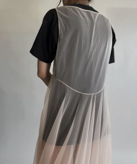 【USED】 See-through Sleeveless One-piece /220716-033