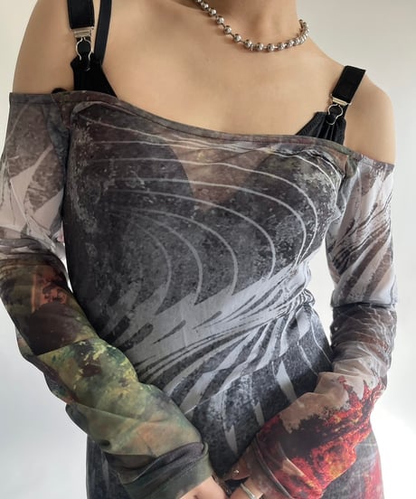【USED】 JADED Design Sheer Camisole one-Piece /250208-020