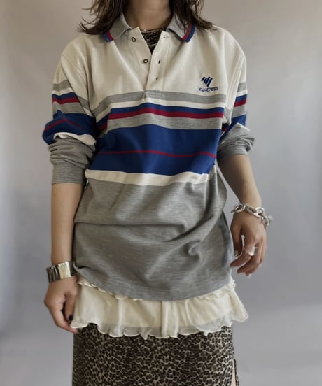 【USED】    Knncwel L/S Polo Shirt / 230610-005