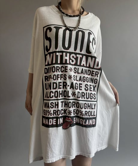 【USED】 Made in USA Damage Rolling Stone T-Shirt / 260523-025