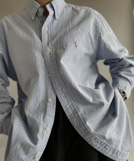 【USED】  Ralph Lauren L/S strip Shirt / 230608-001
