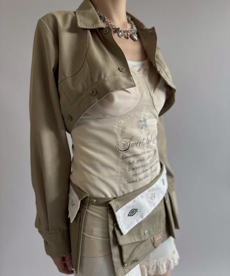 【Chinatsu Aoyama】 RE Makers Shirt Khaki / 260702-028