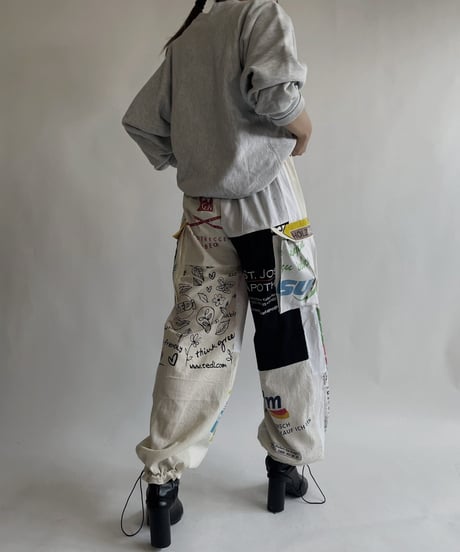 【RE;CIRCLE】 RE Eco-Friendly Bag Draw Cord Pants / 220825-022