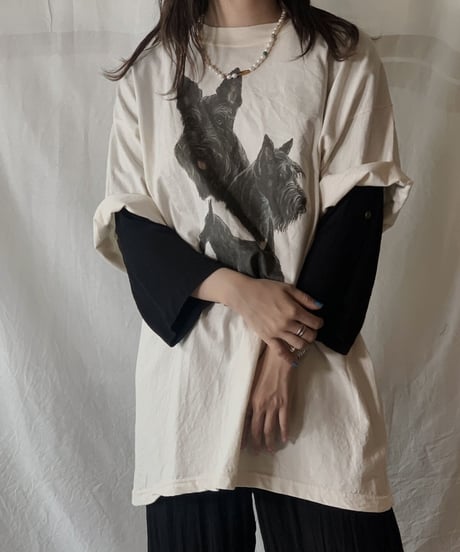 【USED】S/S T-shirt DOG② /210604-005