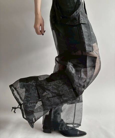 【USED】 Sheer Organdy Pants /260411-010