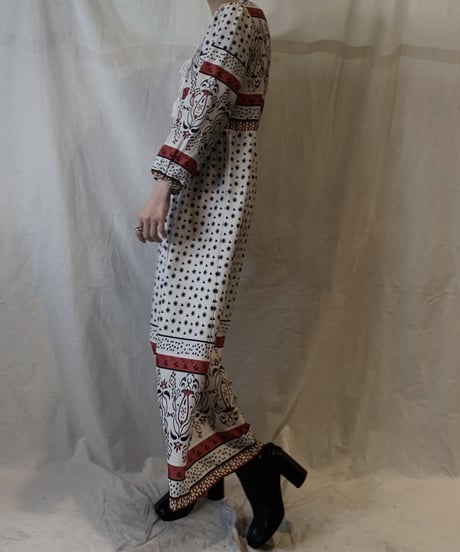 【USED】Poly Front Open Dress/210217-060