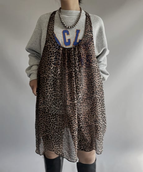 【USED】  Leopard Patterned Camisole Top / 231104-012