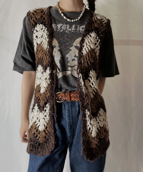 【USED】  Crochet Vest/210825-032