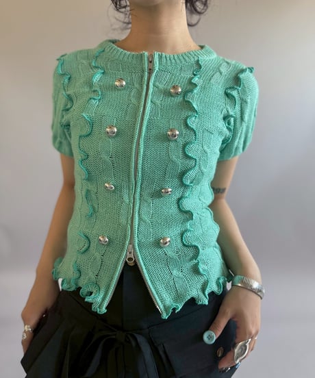 【RE;CIRCLE】 RE Napoleon Knit Top / 260514-001