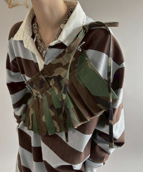 【3月中旬頃発送 / RE;CIRCLE】 RE Military Camouflage Wrap Skirt / 260226-001