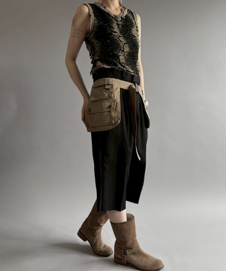 【RE;CIRCLE】  RE Fishing Vest Belt Bag / 260528-014