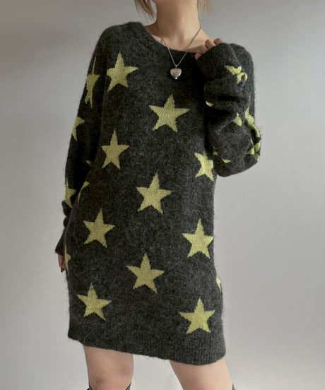 【USED】 N°21 Star Pattern Long Knit / 251227-018