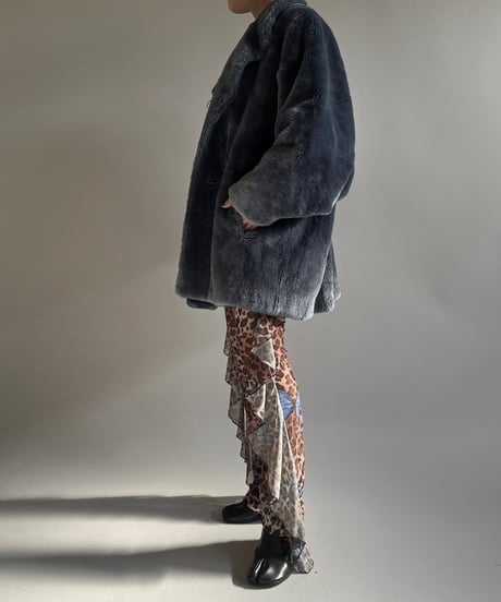 【USED】 JOUR Leopard Patterned Sheer Pants /250104-029