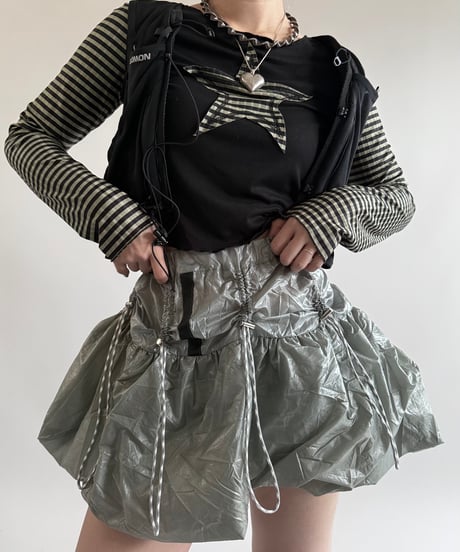 【RE;CIRCLE】 Re French Army Parachute Balloon Skirt Mini / 250306-001