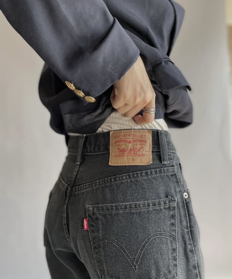 【USED】   Levi's Denim Pants 550 Black / 221119-030