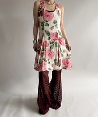 【USED】 Flower Pattern Camisole One-Piece / 250726-013