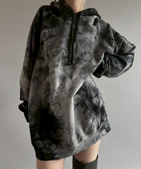 【USED】 Damage Hoodie /251101-004