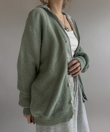 【USED】 Made In USA HERITAGE Acrylic Cardigan / 260110-003