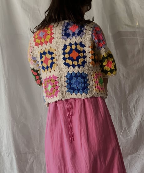 【RE;CIRCLE】 RE Granny Knit Top①/210421-005